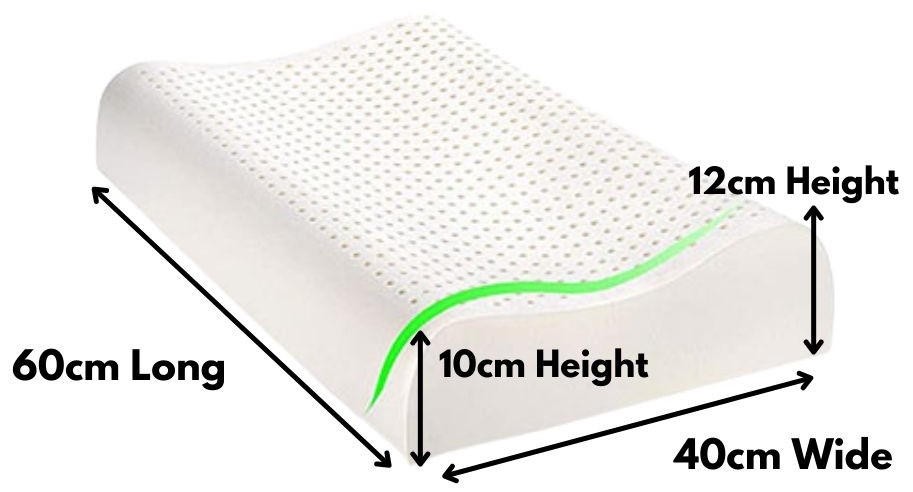 latex contour pillow online